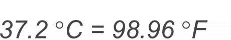 37.2 Celsius to Fahrenheit conversion result image.