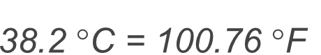 38.2 Celsius to Fahrenheit conversion result image.