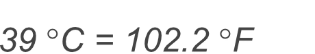 39 Celsius to Fahrenheit conversion result - Picture.