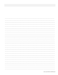 Printable Lined Paper with Empty Space at the Top - Picture
