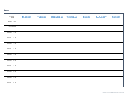 Monday-Friday Calendar Template from www.conversion-website.com