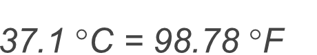 37.1 Celsius to Fahrenheit conversion result. 37.1 Celsius to Fahrenheit conversion result image.