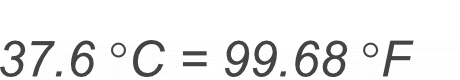 37.6 Celsius to Fahrenheit conversion result. 37.6 Celsius to Fahrenheit conversion result image.