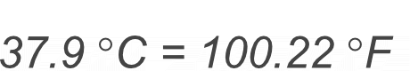 37.9 Celsius to Fahrenheit conversion result. 37.9 Celsius to Fahrenheit conversion result image.